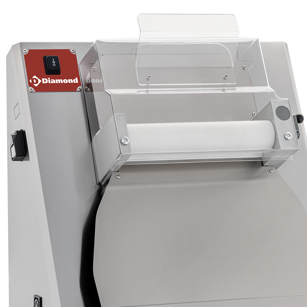 Teigausrollmaschine aus Edelstahl Ø 420 mm, 2 Rollen "Linear"