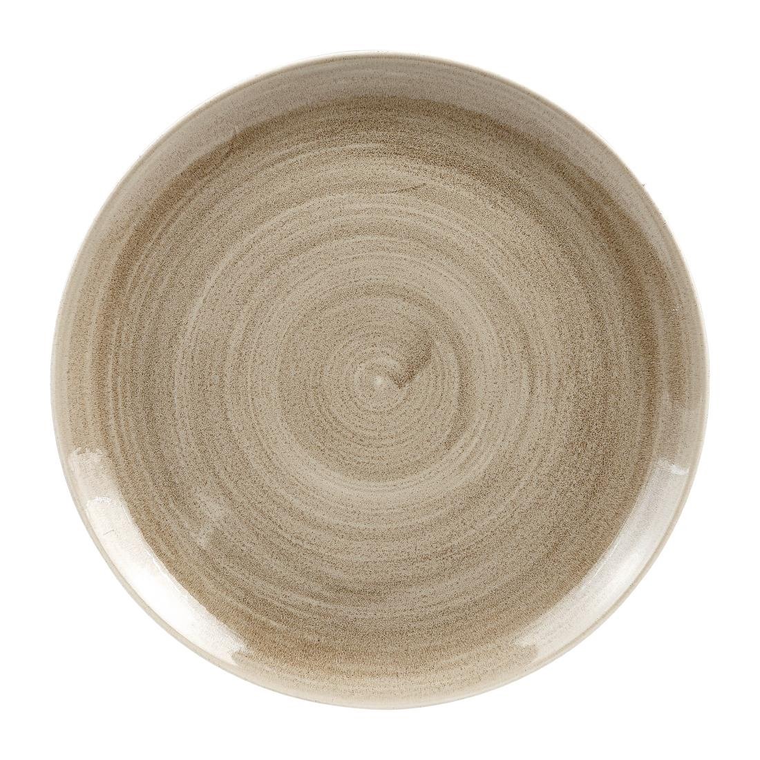 Churchill Stonecast Patina Antike Coupé-Teller, Taupe, 288 mm (12 Stück)