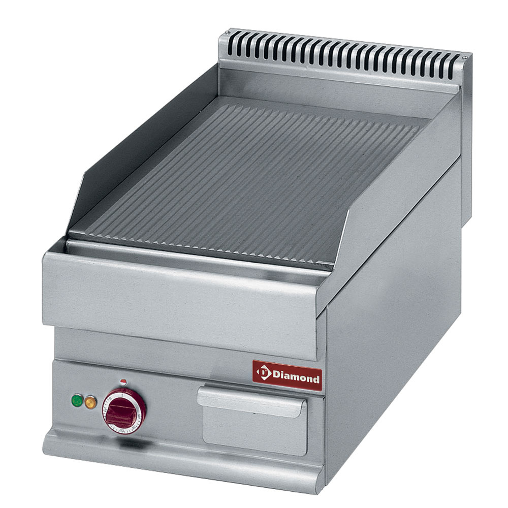 Plaque de cuisson électrique rainurée -Top- - 400x650x(h)280/380mm