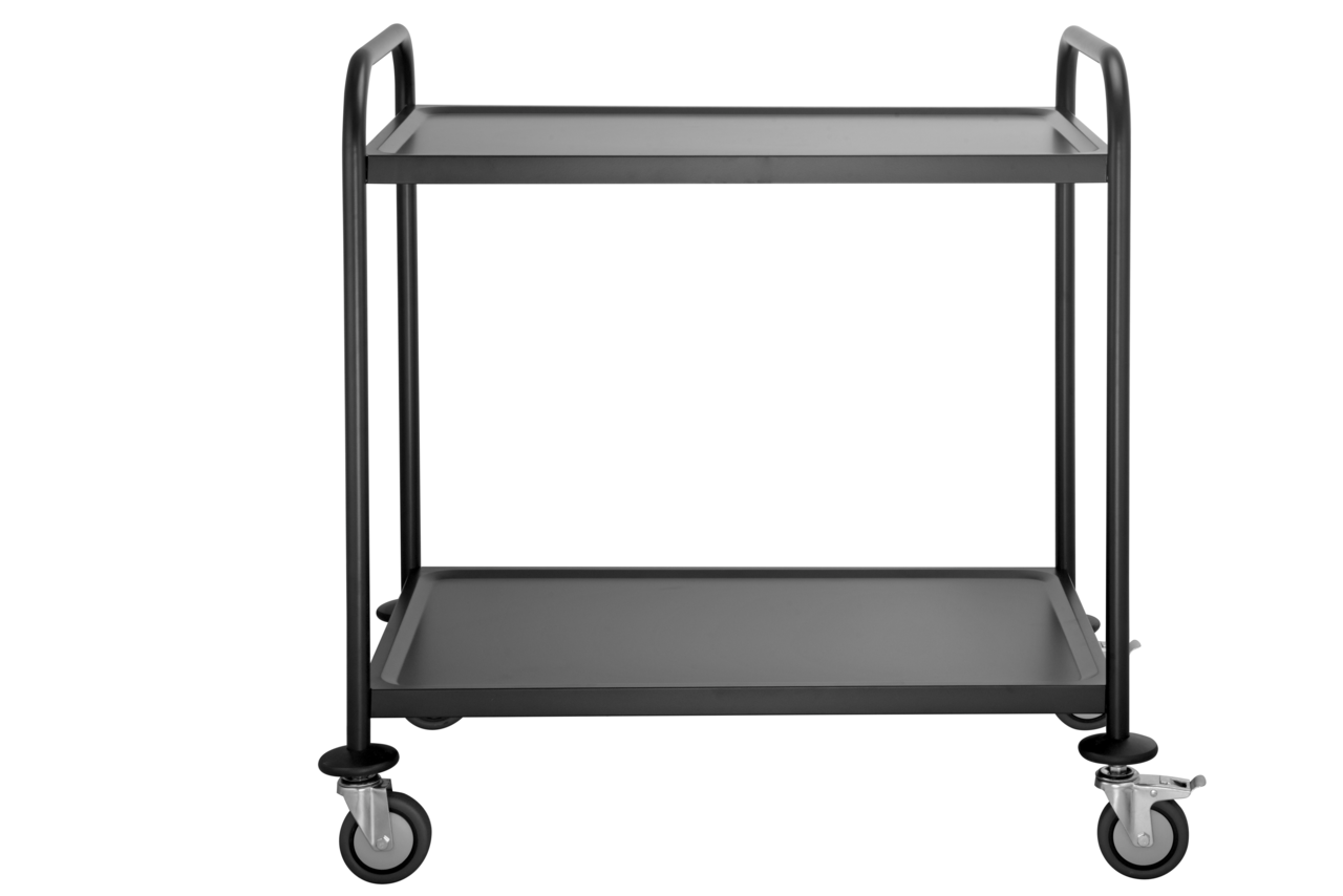 Chariot de service et de transport ECO 2 noir
