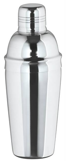 Cocktailshaker Hochglanz | 3-Teilig |  0,7 Liter