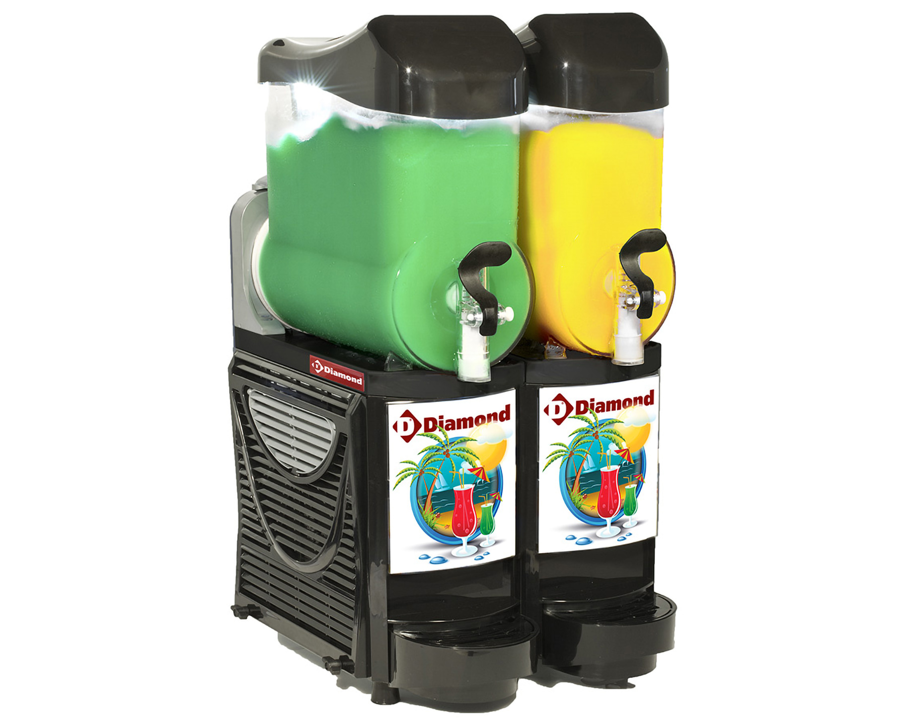 Slush ijs dispenser - Granita/sorbet machine 2x 10L
