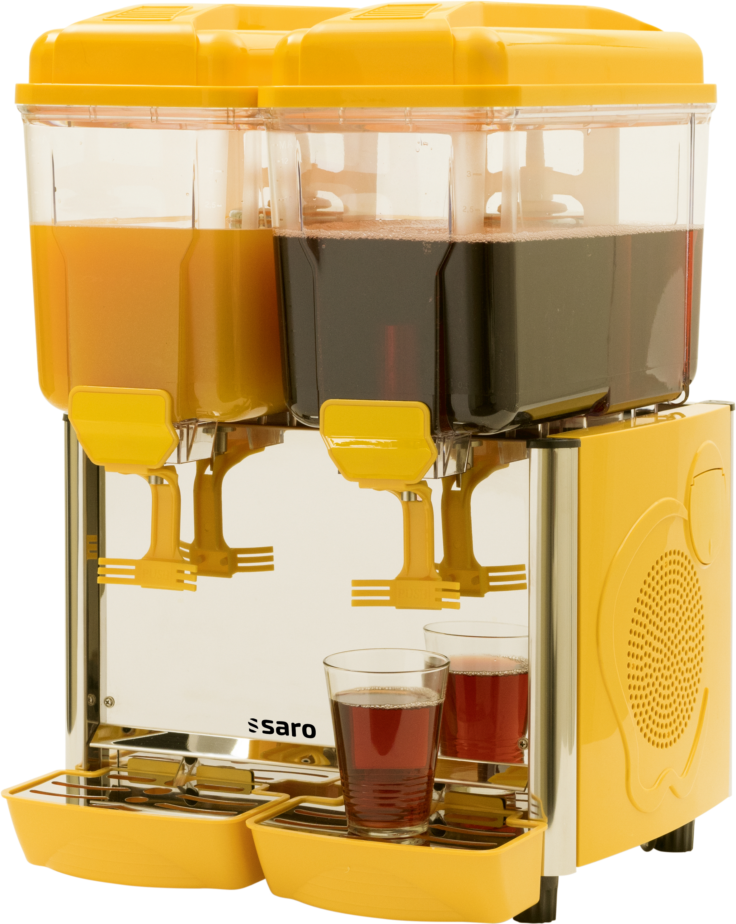 Distributeur de boissons froides SARO modèle COROLLA 2G - jaune