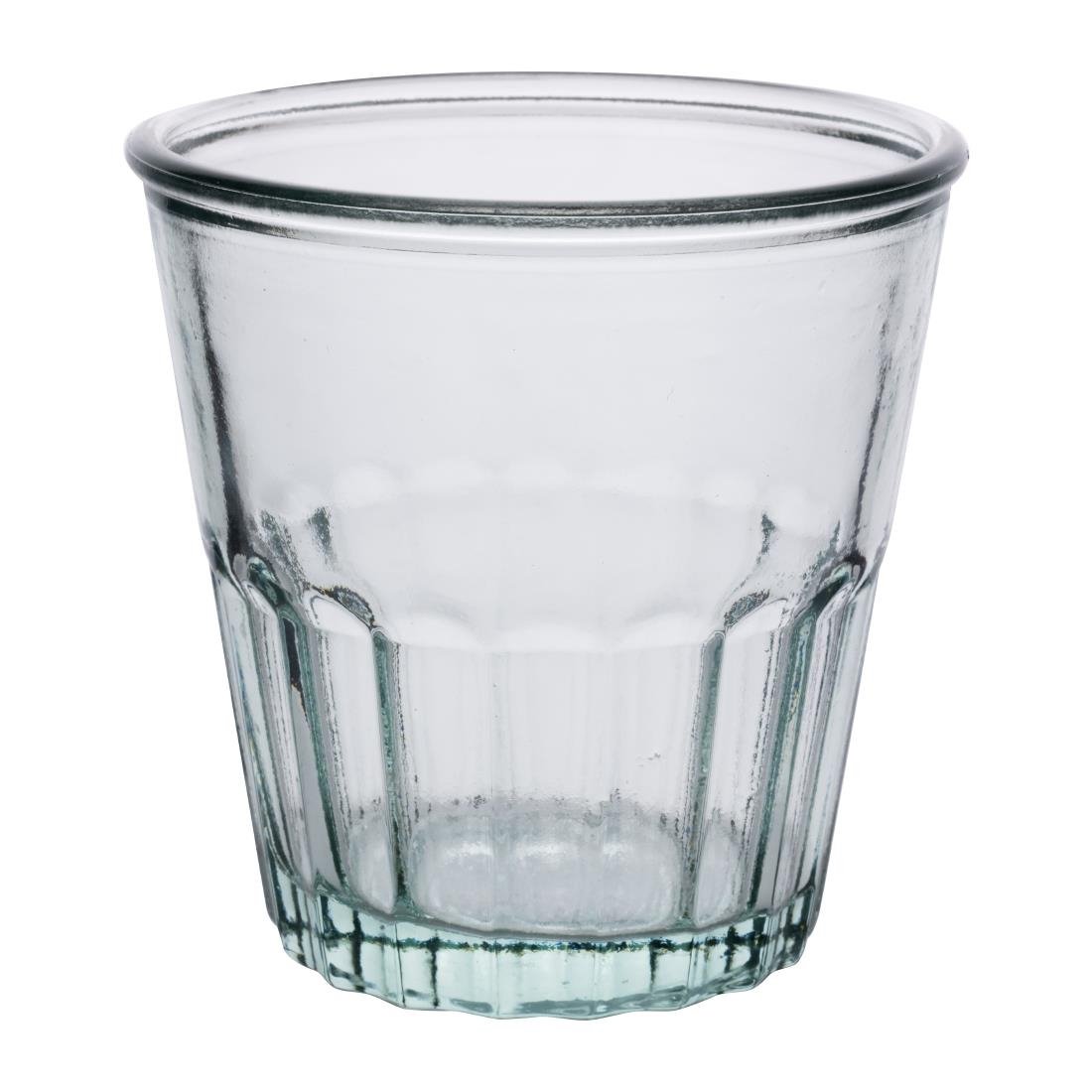 Verres à whisky cannelés en verre recyclé Olympia 250ml (lot de 6)