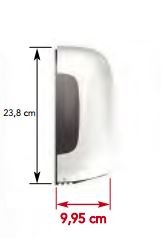 Sèche-Mains MINI - Super Compact - Temps de Séchage 13 sec - Blanc ABS - 900W