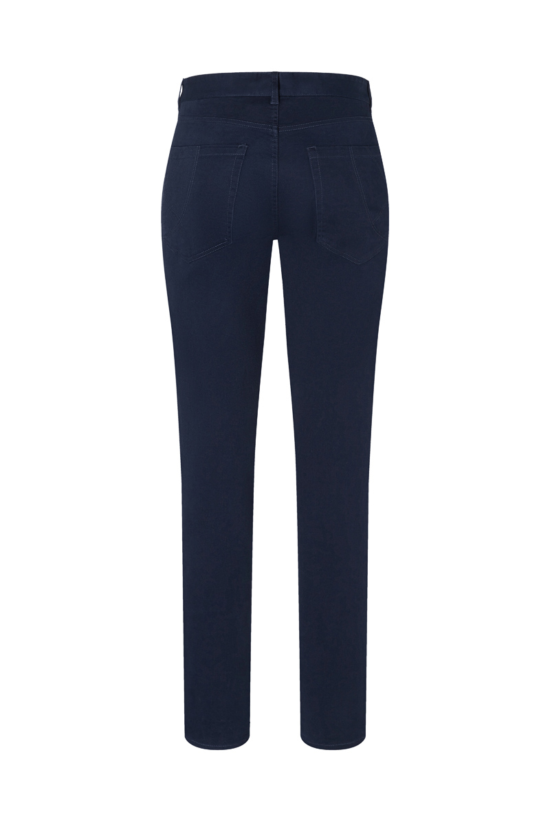 Damen 5-Pocket-Hose Classic-Stretch - Nachtblau - 48/l