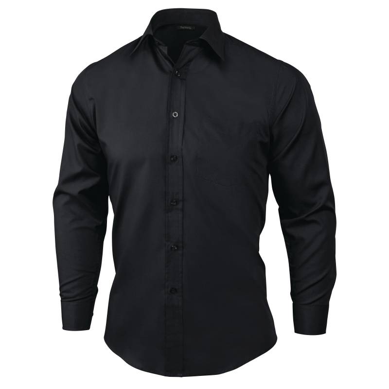 Uniform Works Unisex Oberhemd Schwarz | Erhältlich in 4 Größen
