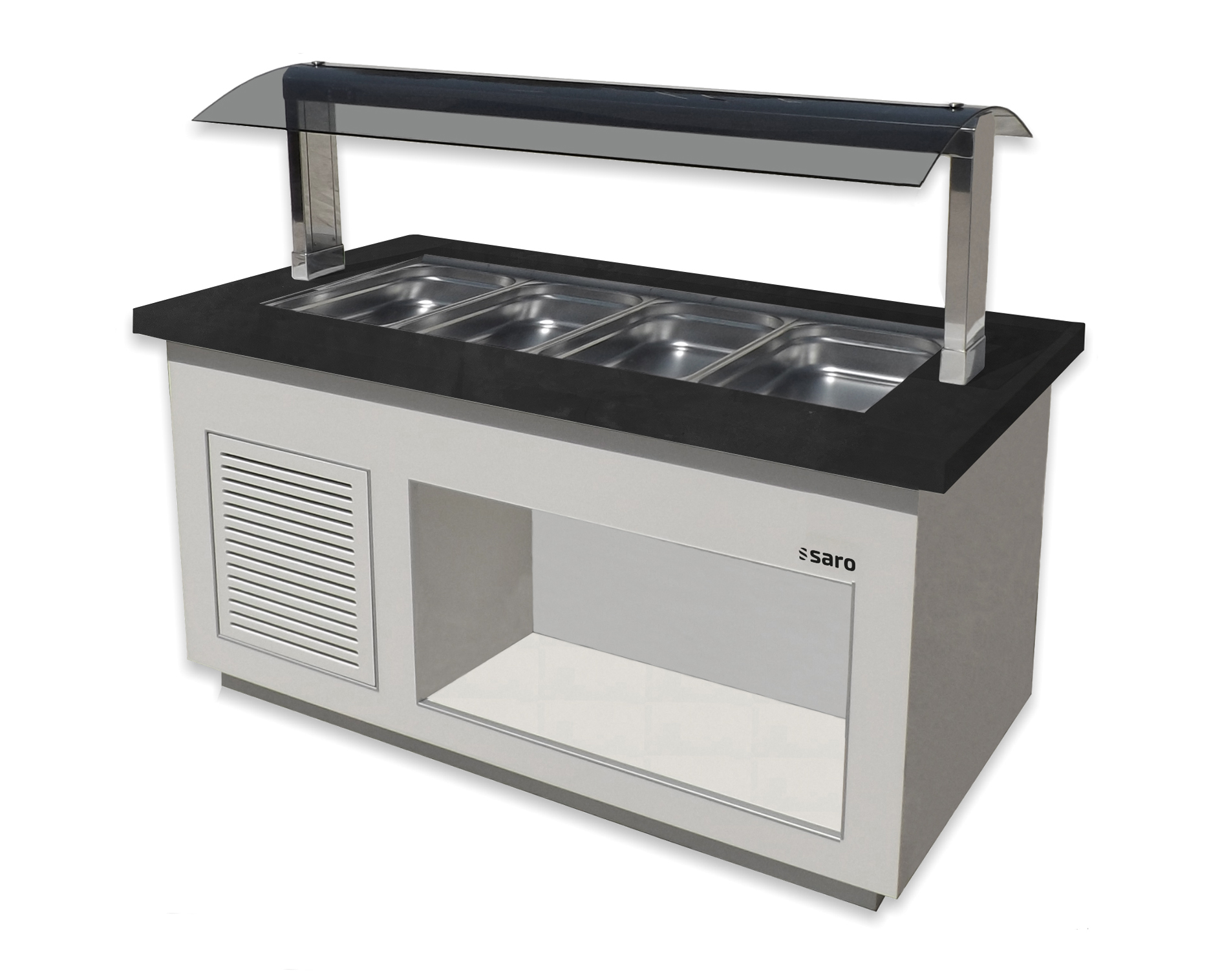 SARO Bar à salade pour 4x 1/1 GN, PREMIUM LINE SB-K170 blanc