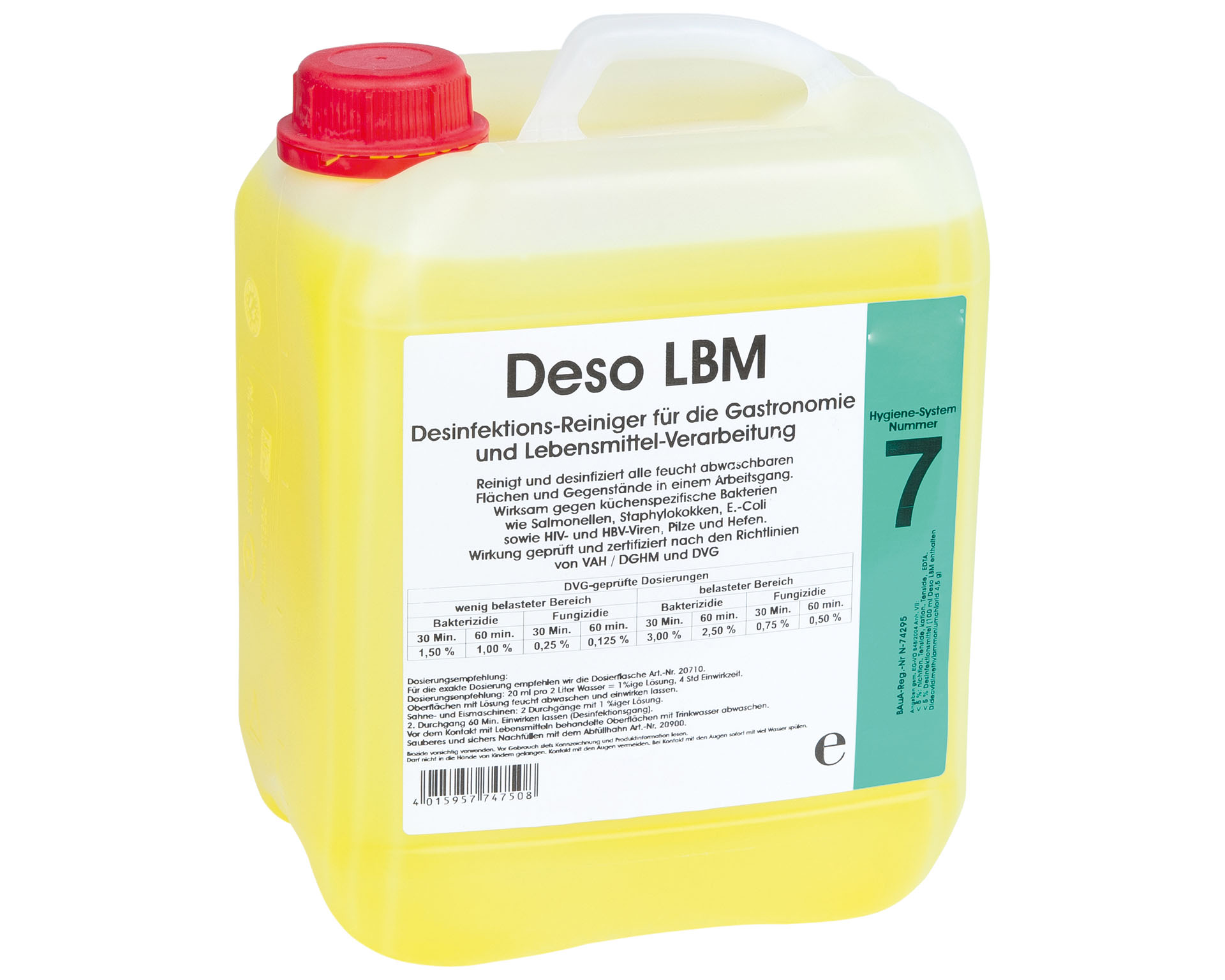 SARO Deso LBM desinfecterende reiniger

Modelnr.7