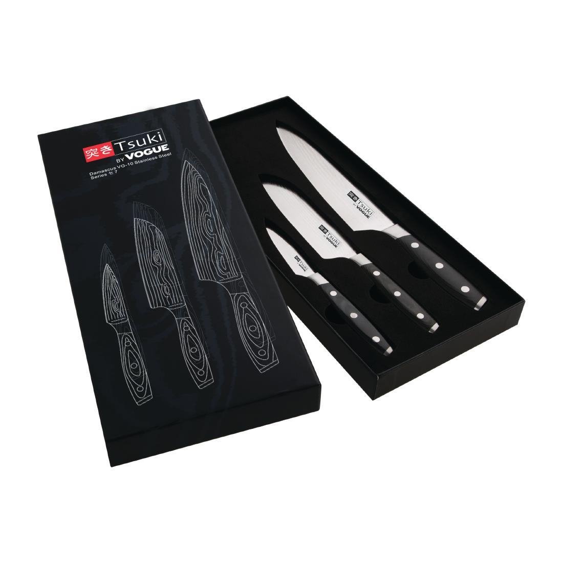 Vogue Tsuki - Coffret Cadeau 3 couteaux -Séries 7