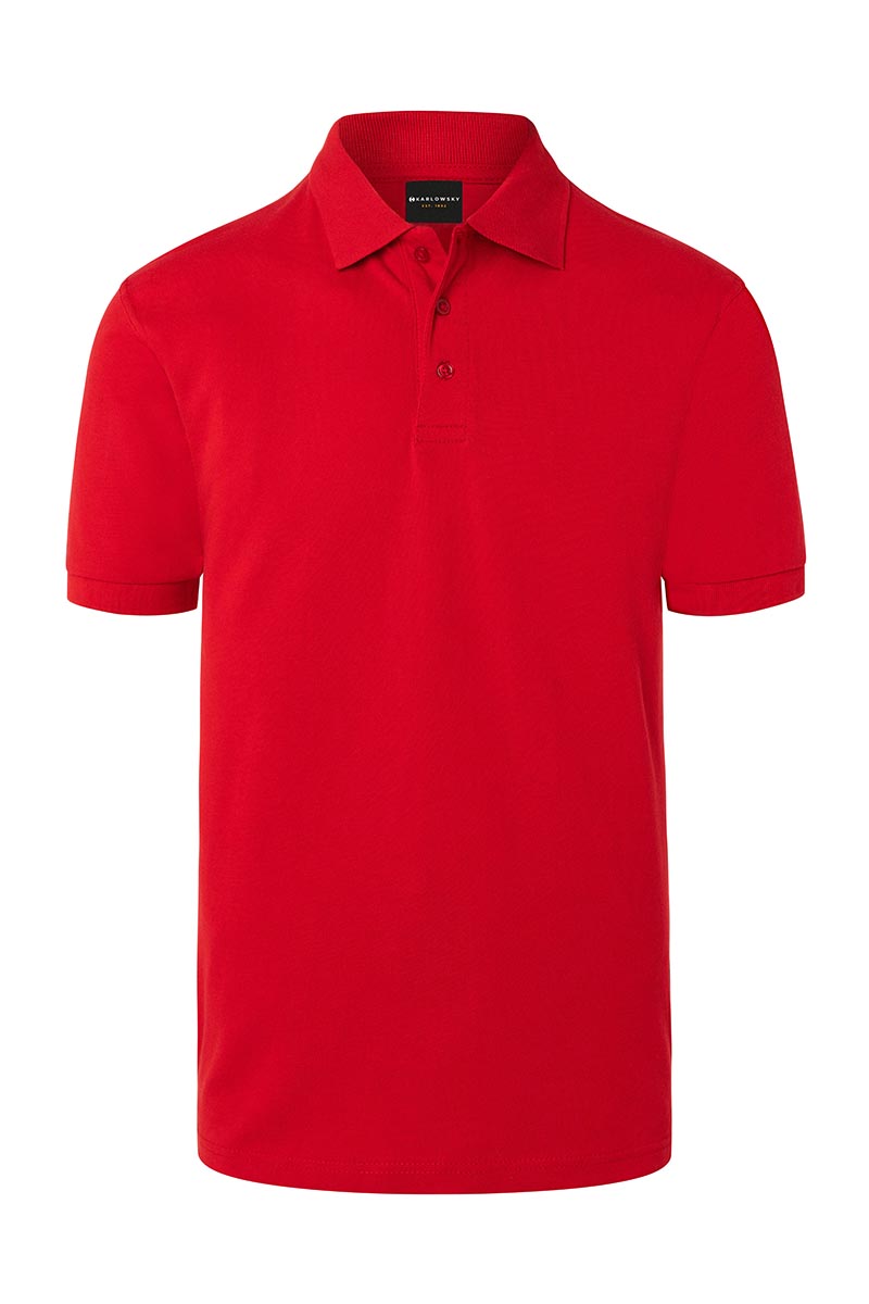 Herren Workwear Poloshirt Basic - Rot - 2XL
