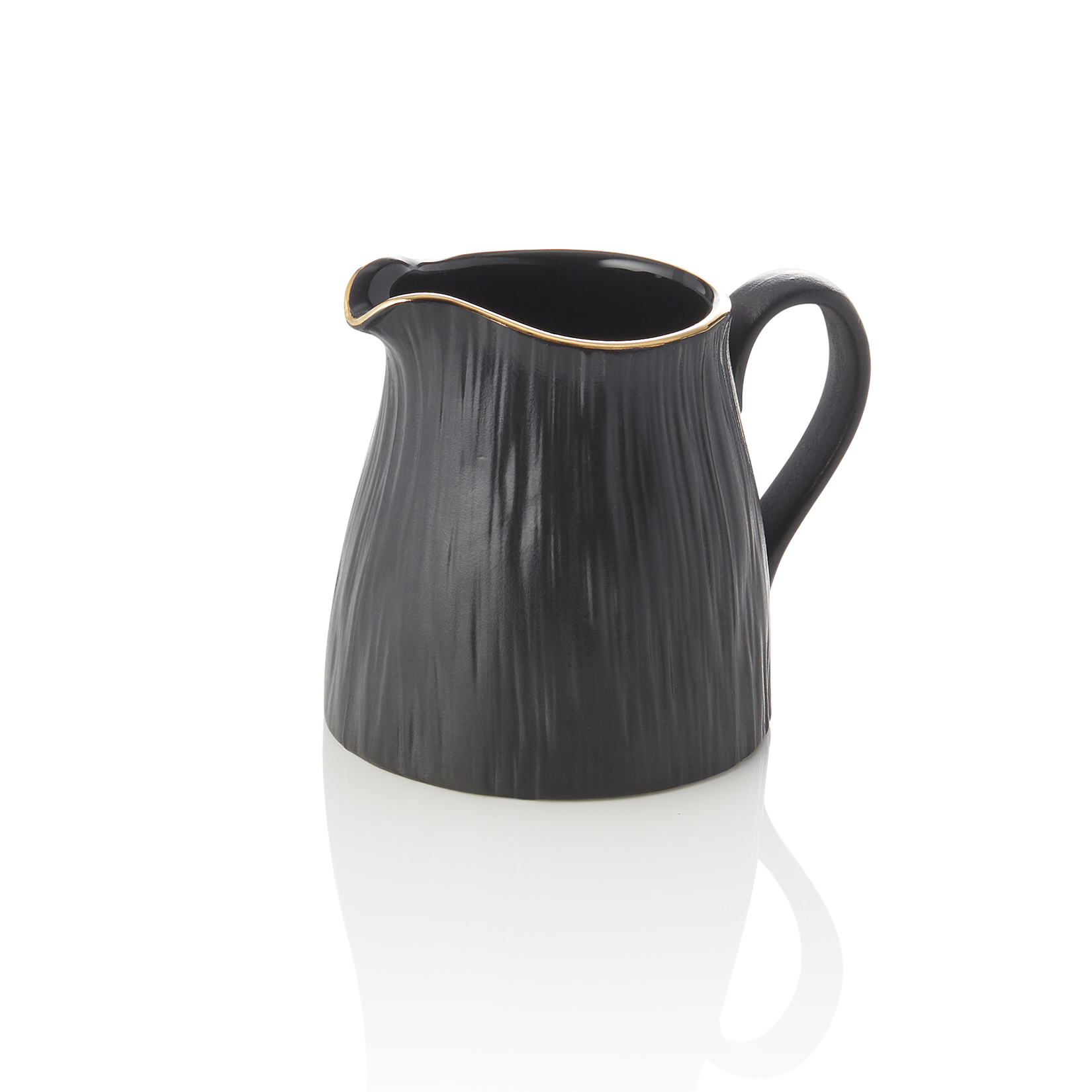 Gietset MAYA KURO, Ø 4,5 cm, 100 ml, zwart, Set van 6 stuks, porselein