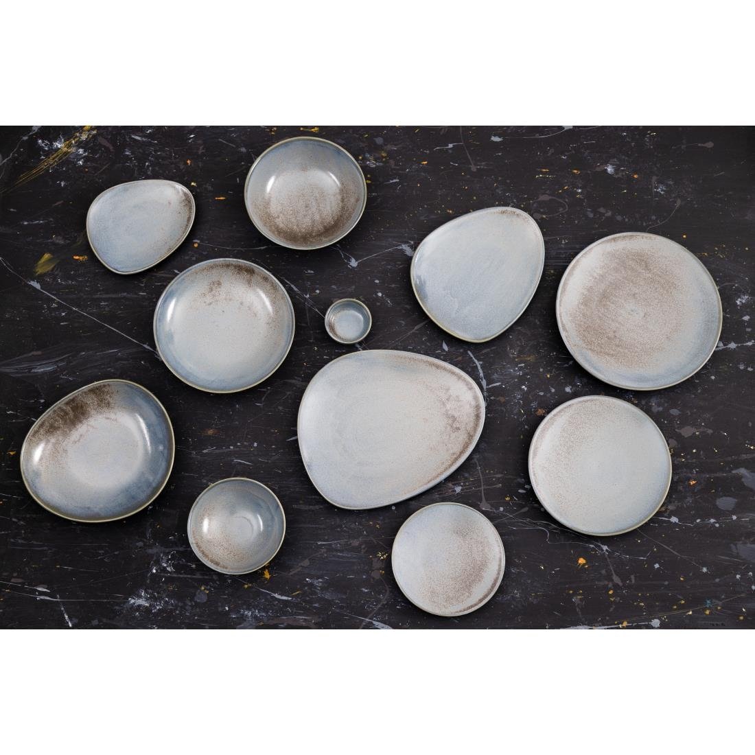 Assiettes creuses Olympia Ember Blue 230mm (lot de 4) Assiettes creuses Olympia Ember Blue 230mm (lot de 4)