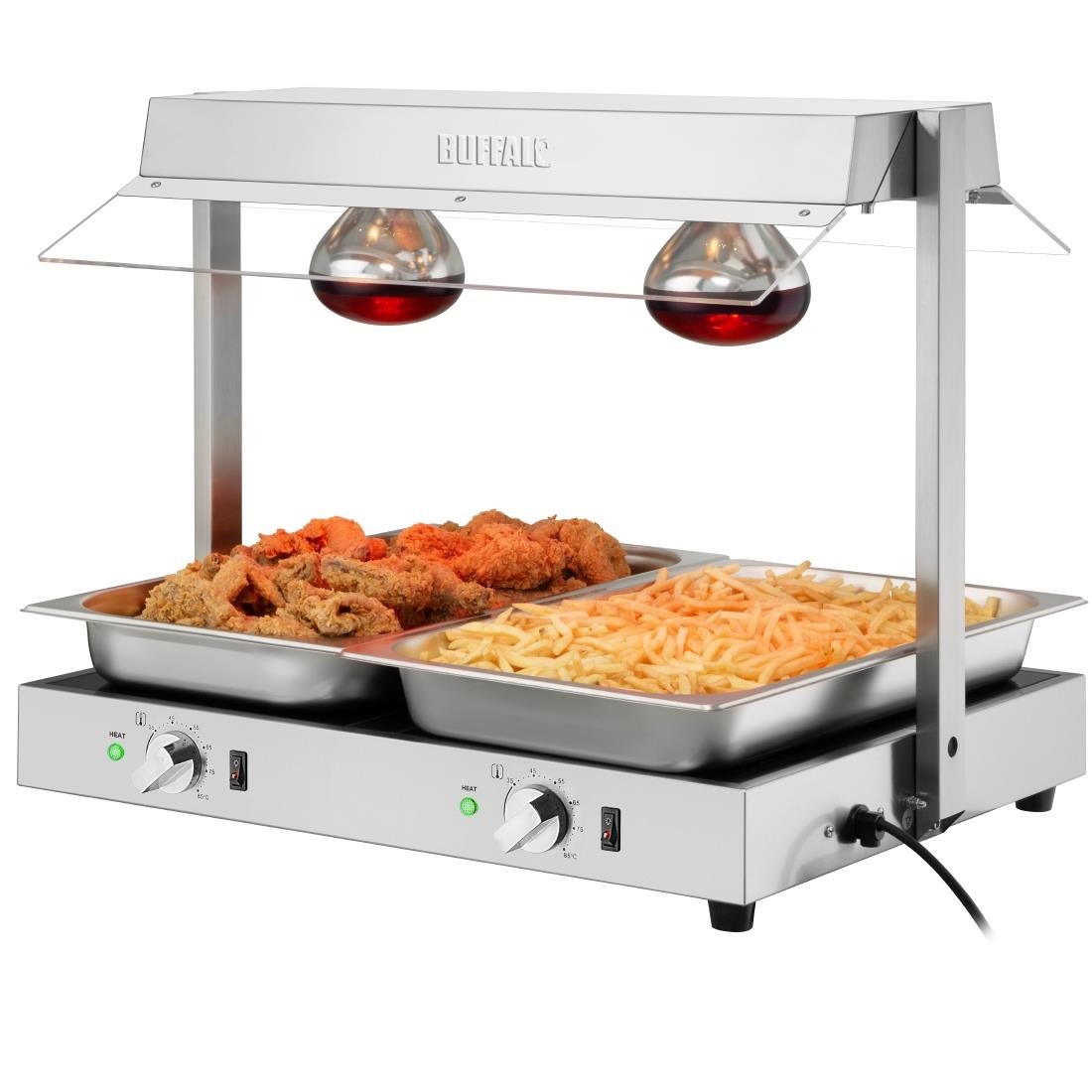 Buffalo Voedselverwarmer Met Portaal 2X GN 1/1