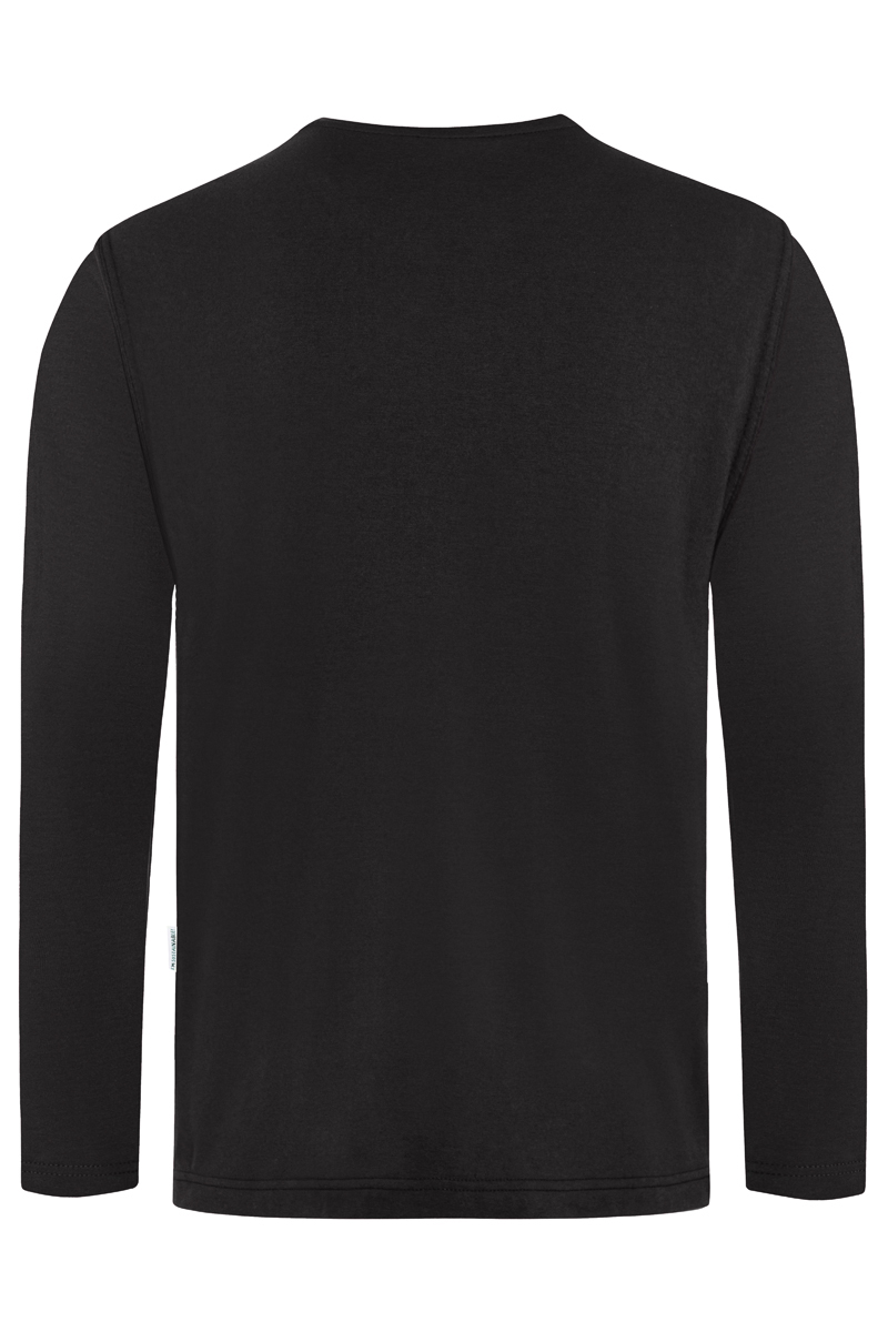 Langarm Herren Workwear Shirt Casual-Flair - Schwarz - L