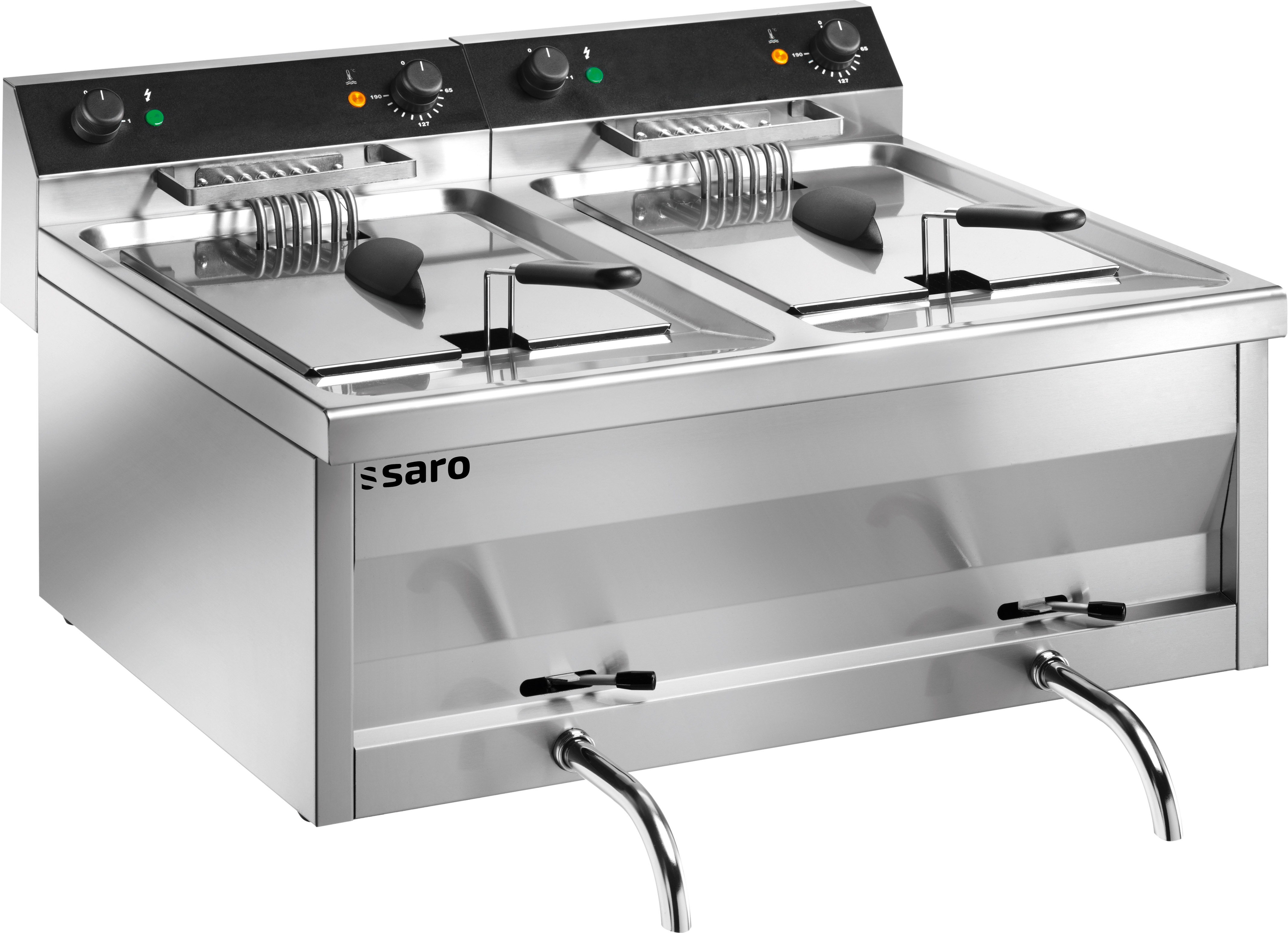 Friteuse modèle table SARO GASTROLINE 12+12V