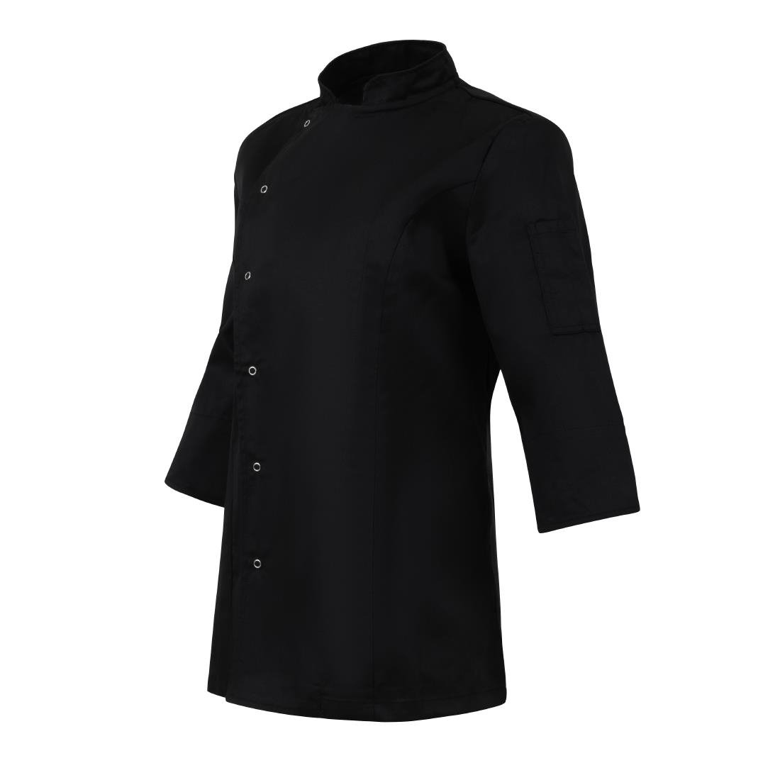Whites Damen Kochjacke Schwarz Größe L