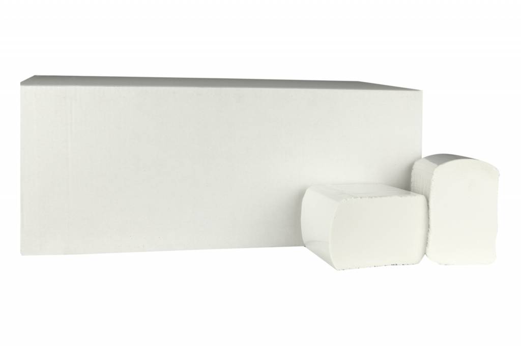 Toilettenpapier Bulkpack | Cellulose | 2-Lagig, 11 x 18cm | 40 x 225 Tücher in Karton | (auch Paletten) Preis je 40 Dozen