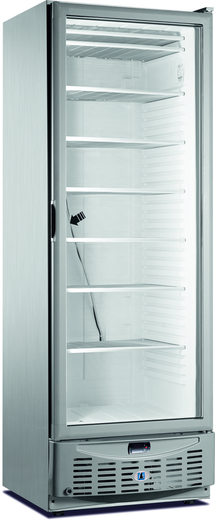 Tiefkühlschrank mit Glastür - weiß, Modell ACE 400 SC APV