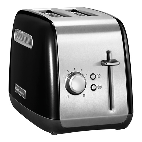 Toaster Schwarz 2 Schlitze | Bräunungsregler | 1100W | 190X290X(H)210mm