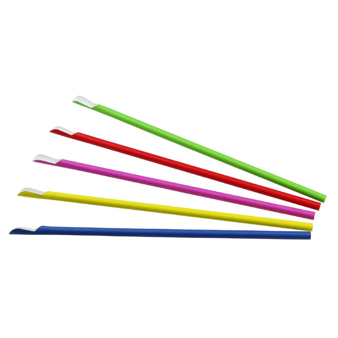 Pailles cuillères en papier Sier Disposables (lot de 100)