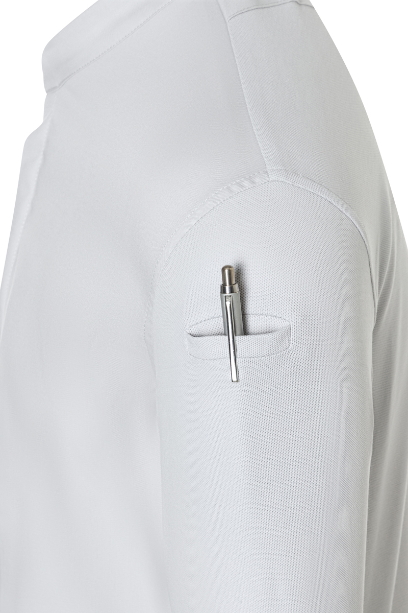 Veste de cuisine à manches longues pour hommes DIAMOND CUT Avantgarde - Gris Argenté - 44