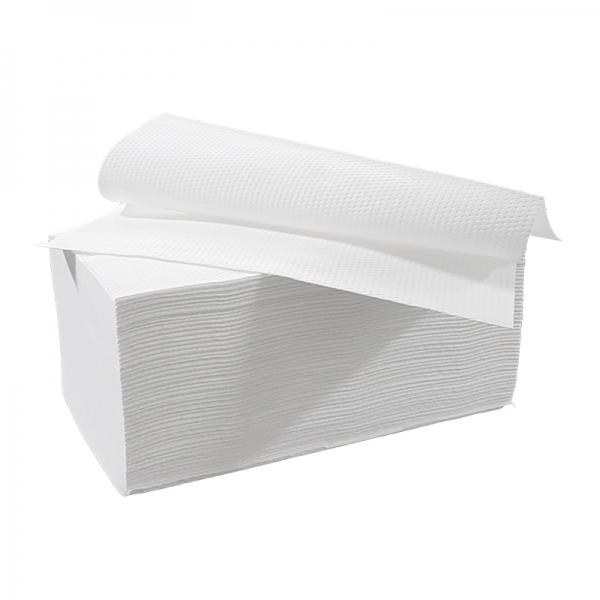 Interfold-Handtücher aus Zellulose, 3-lagig, 42 x 22 cm – 20 x 100 Blatt