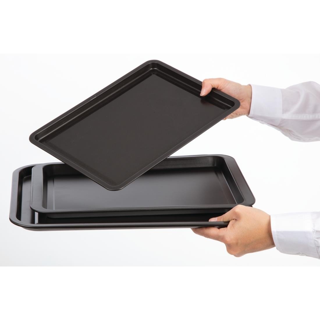 Nisbets Essentials anti-aanbak bakplaten (Set van 3)