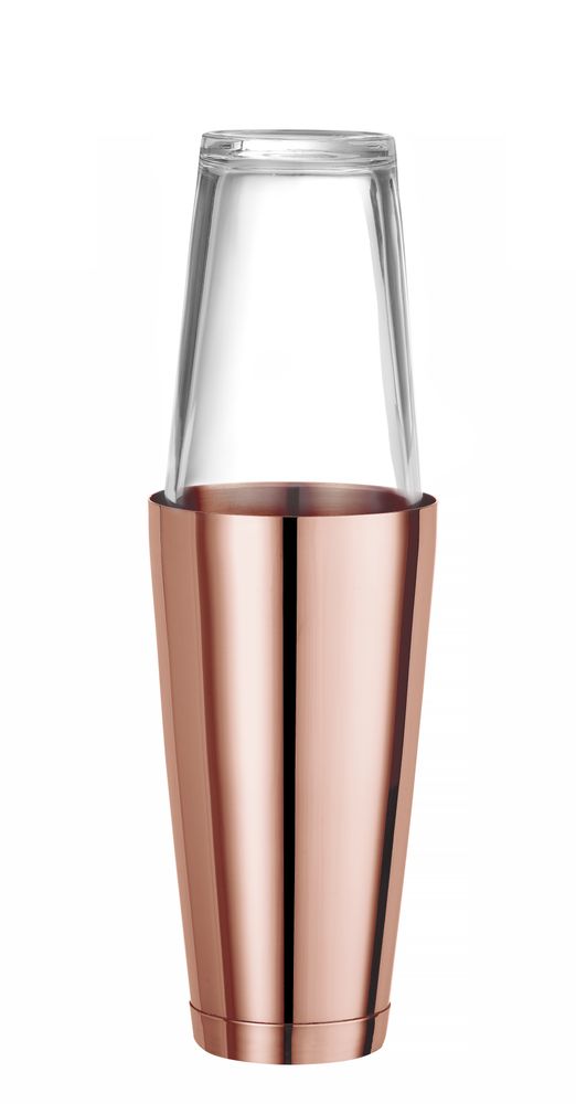 Boston shaker - BarUp - 0,8L - Koper - ?90mm