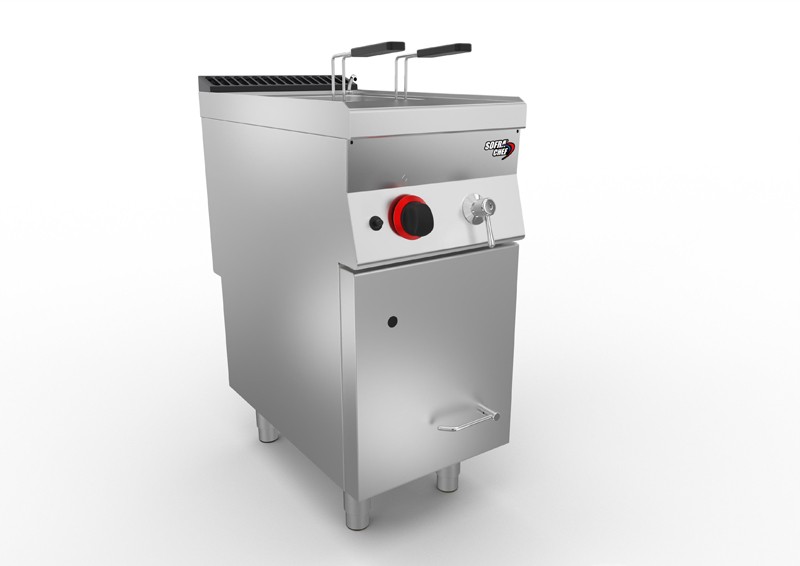 SOFRACHEF - Cuiseur à pâtes gaz sur coffre - 28 L - L 400 mm - 7SMCP28G