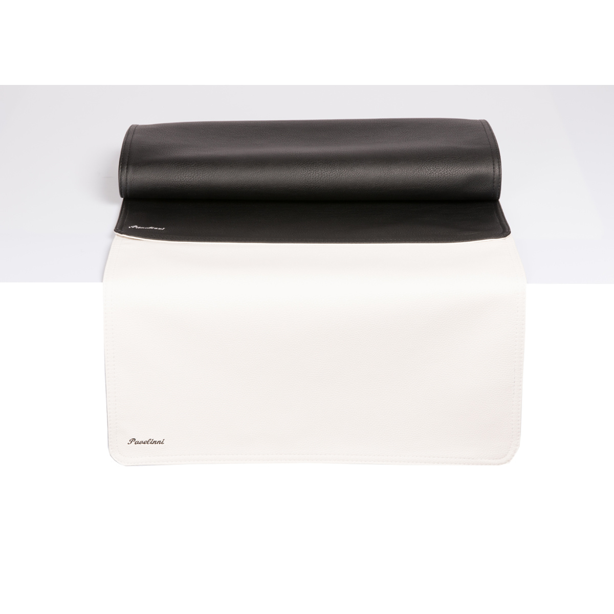 Leder Tischläufer - Classic Abruzzo/Cayenne - Doppelseitig - 450x1200mm - Erhältlich in 8 Farben