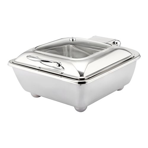 Chafing Dish Viereckig | Behälter und Deckel | Edelstahl | 40x40cm