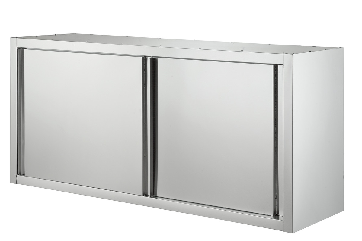 RVS Wandkast met  Schuifdeuren - Zelfmontage - 1000x400x650mm