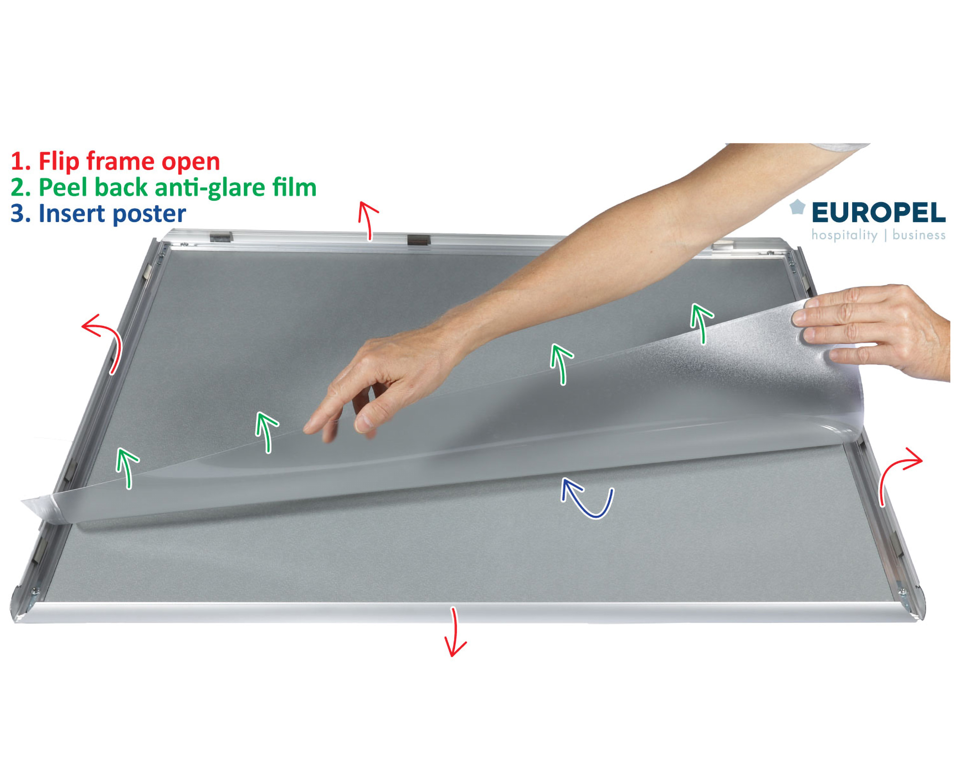 Cadre à pression A1 - argent
