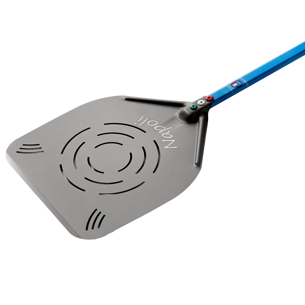 Perforierte neapolitanische Aluminium-Pizzaschaufel 320 mm