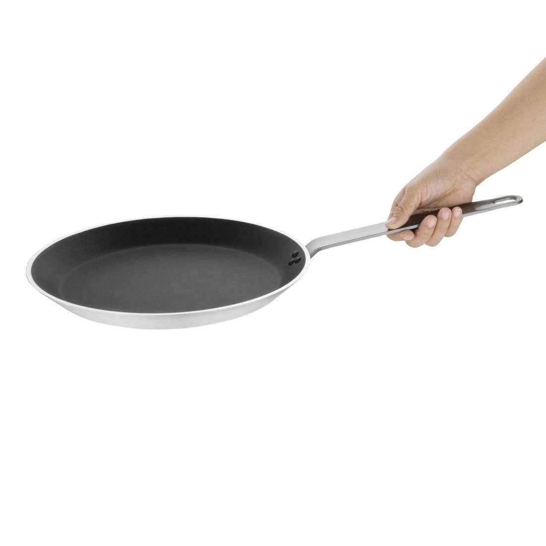 Poêle à crêpes antiadhésive en aluminium anodisé Vogue Platinum Plus 300mm