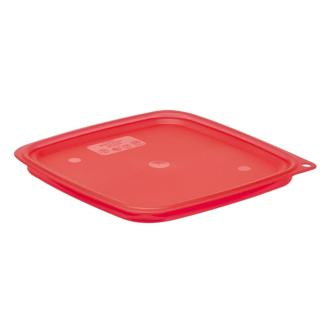 Couvercle rouge Cambro FreshPro 220x220mm