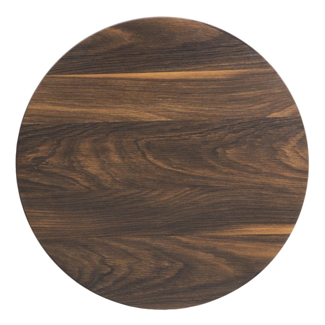Bolero complete tafel rond donker hout effect 600mm