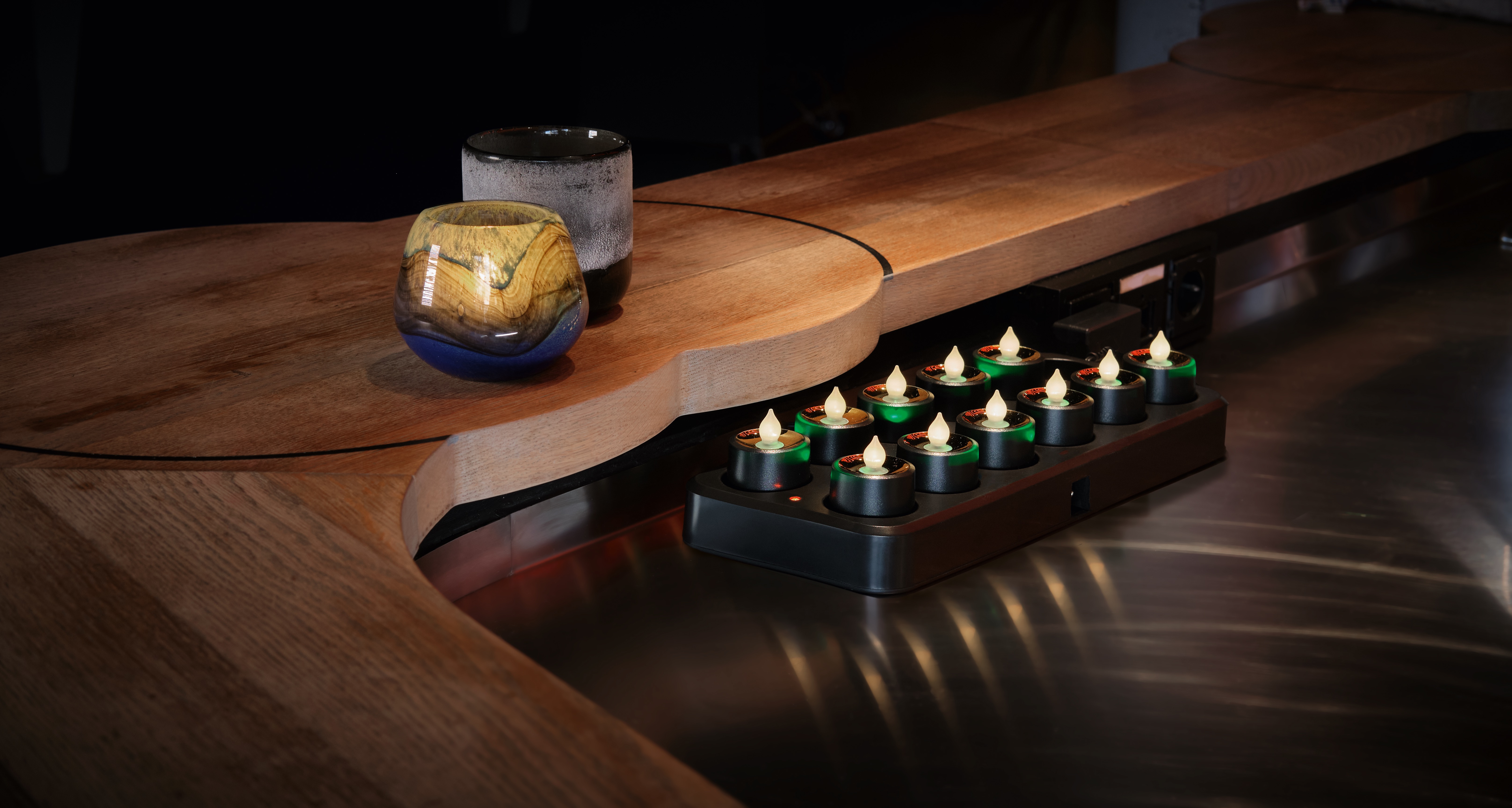 mat grafietgrijs YUYU, Ø 10 cm, hoogte 11 cm, glas