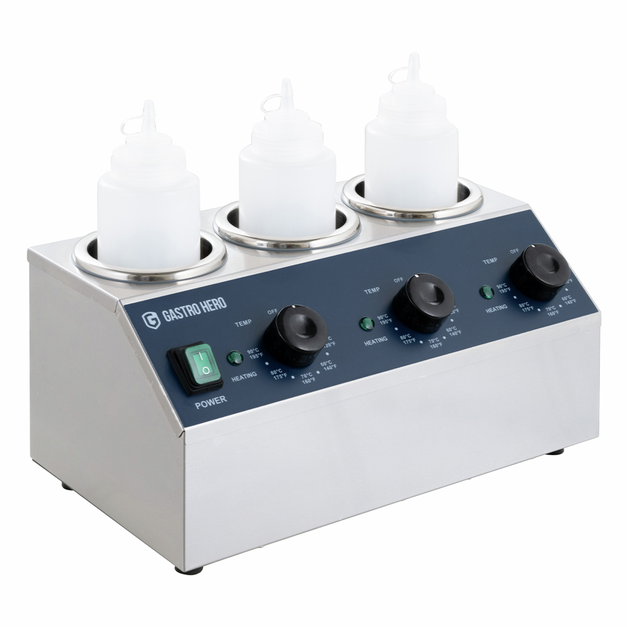 Sausverwarmer - 3 x 1 L - verwarmbaar