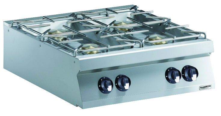 Gasherd Pro900 | 4 Brenner | 4x10kW | 800x900x(h)250mm