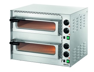 Mini Pizzaoven | 2x1 Pizza Ø35cm | Temperatuur Instelbaar tot 400 C | 570x550x(H)475mm