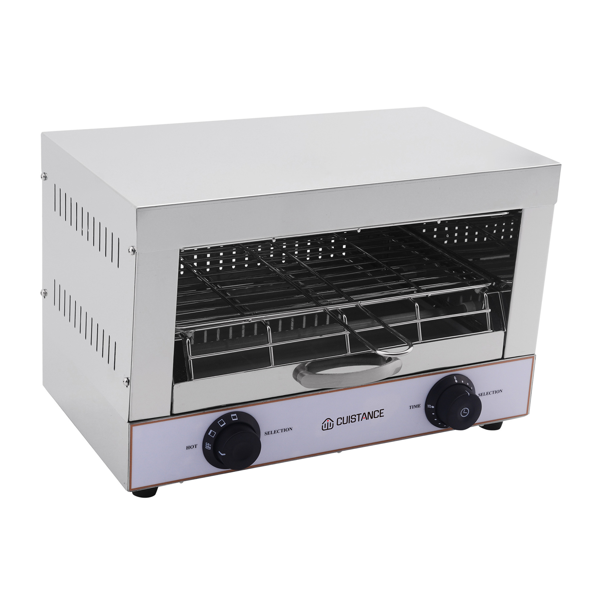 Toaster Électrique Inox | L440xP245xH290 mm | 1,7 kW