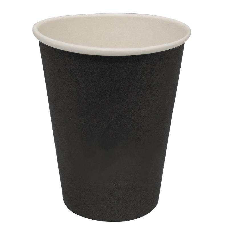 Hot cups Beker - Zwart - 34cl - Disposable -Aantal stuks 1000