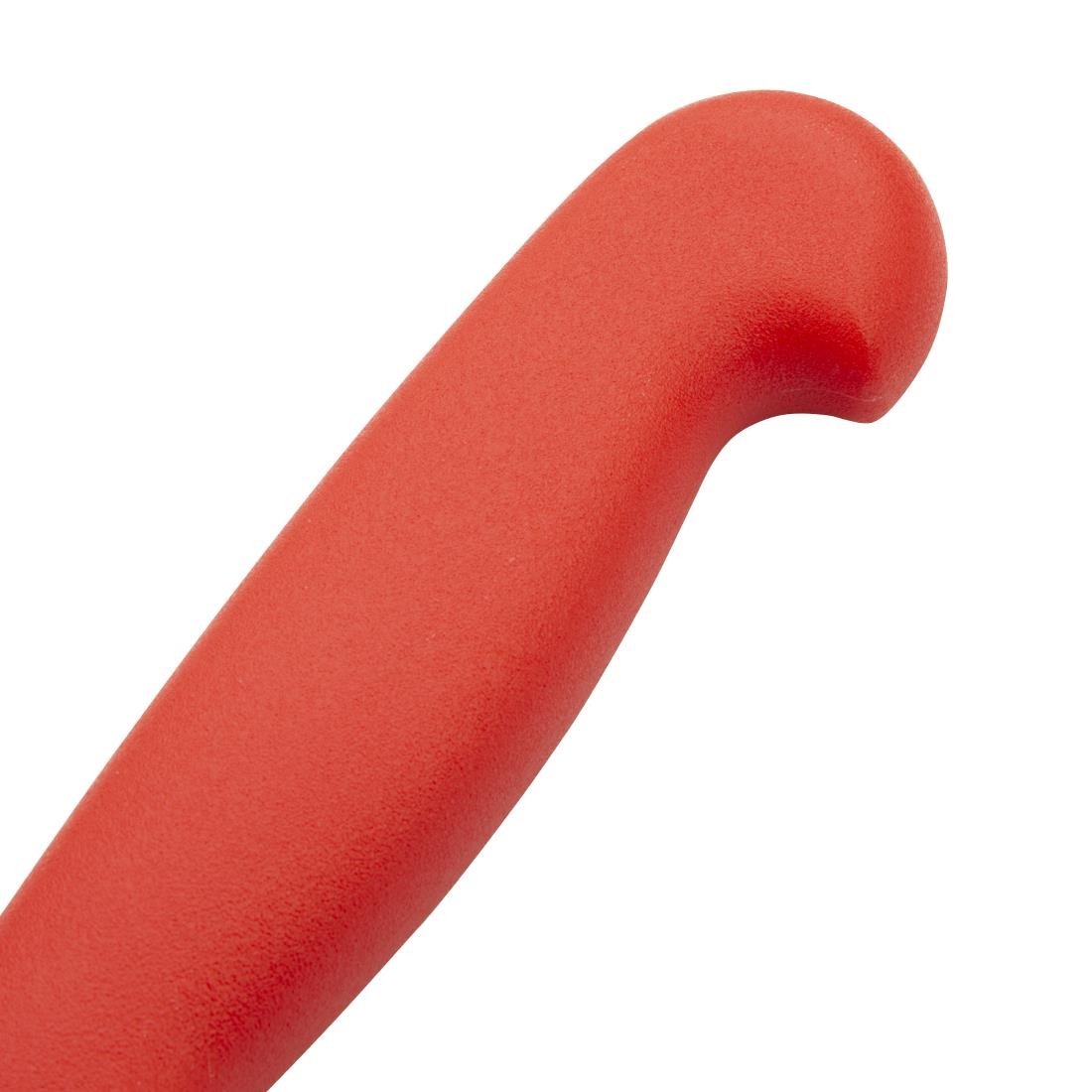 Couteau à génoise dentelé Hygiplas rouge 30,5cm