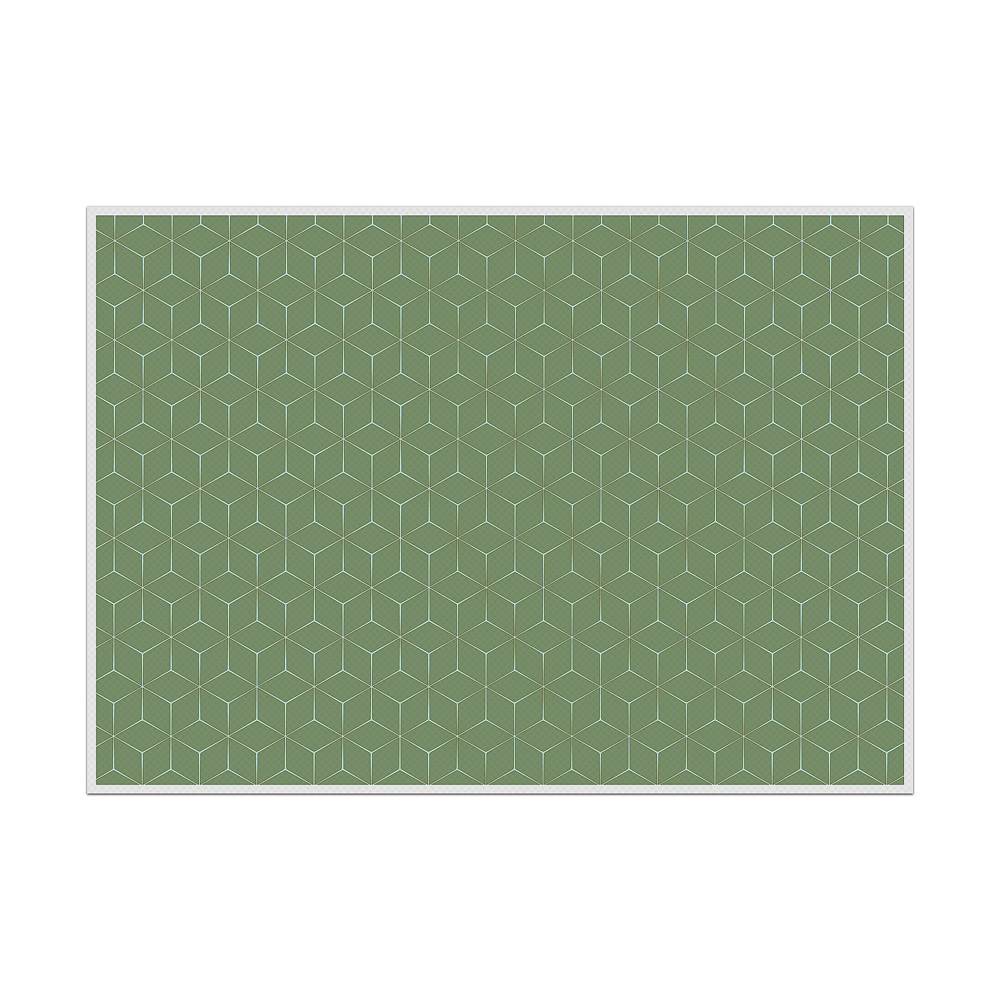 Placemat Set van 6 Stuks Hexagon Groen