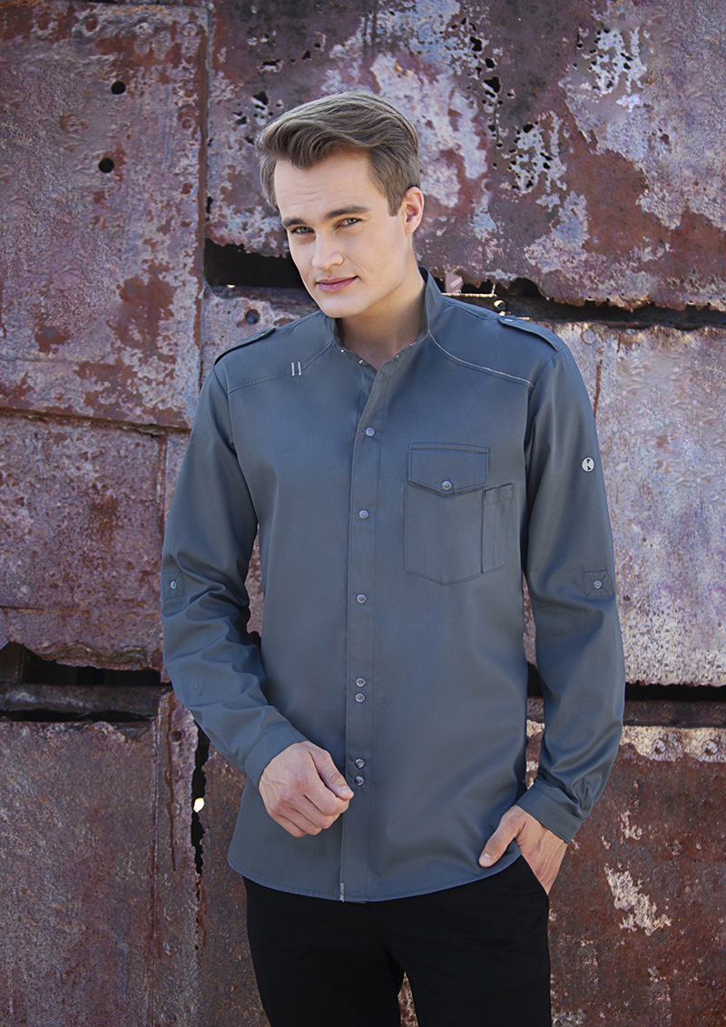 Chemise de cuisine New-Identity - Anthracite - 56