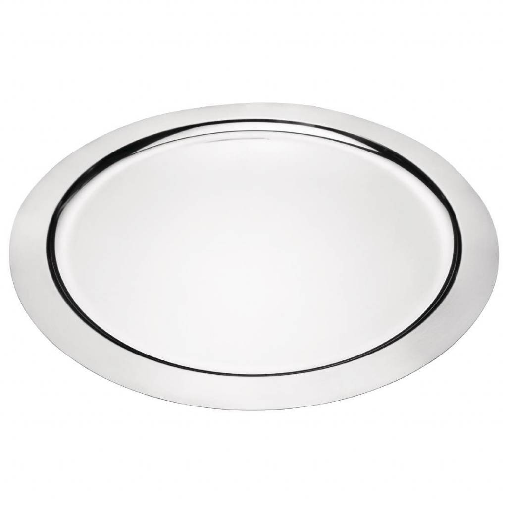 Plateau de Présentation | Rond | Inox | Disponible en 2 Tailles