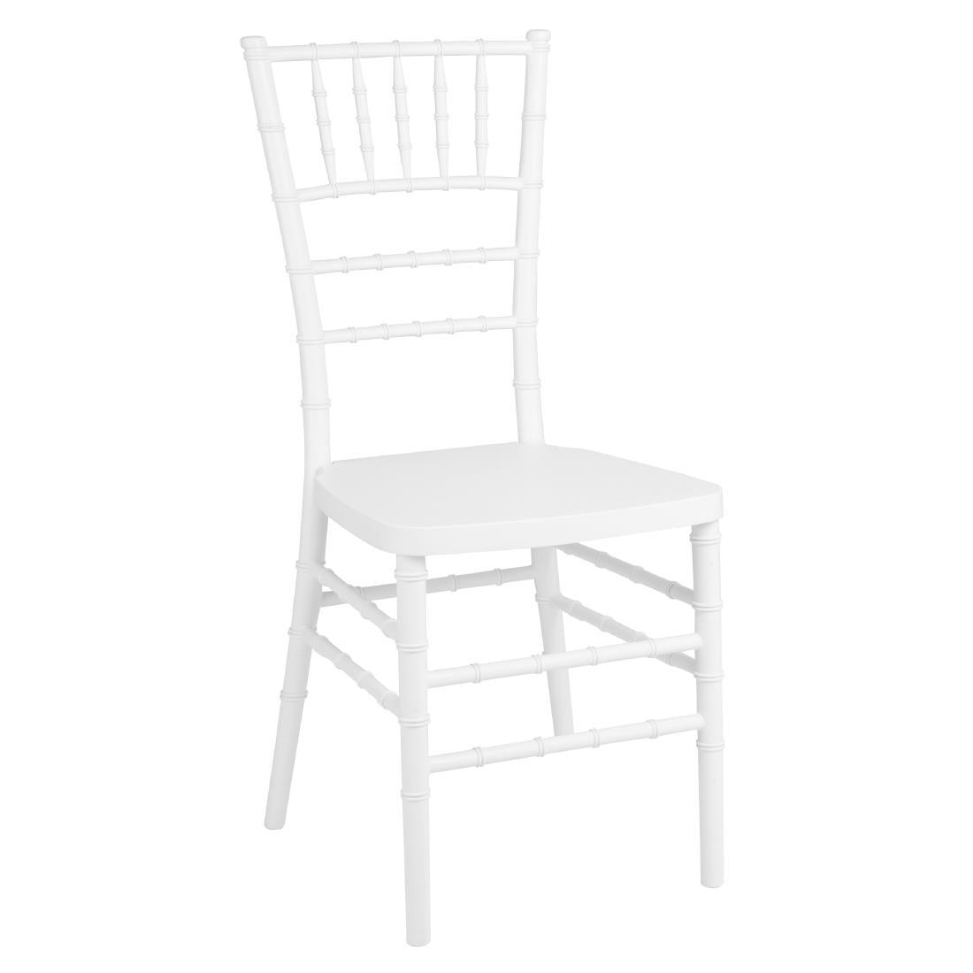 Chaises Bolero Chiavari en polypropylène blanches (lot de 4)