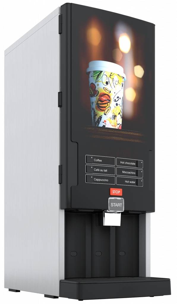 Kaffeevollautomat Bolero Turbo 331 | 6 Heißgetränke| 339x538x(h)812mm